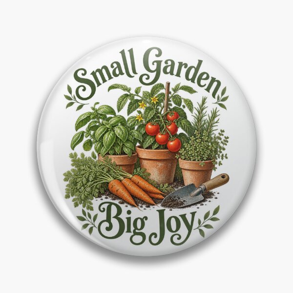 Item preview, Small Garden Big Joy — Seedlings, Herbs and Vegetables, Earthy Gardening Illustration designed and sold by haitrieuic96.