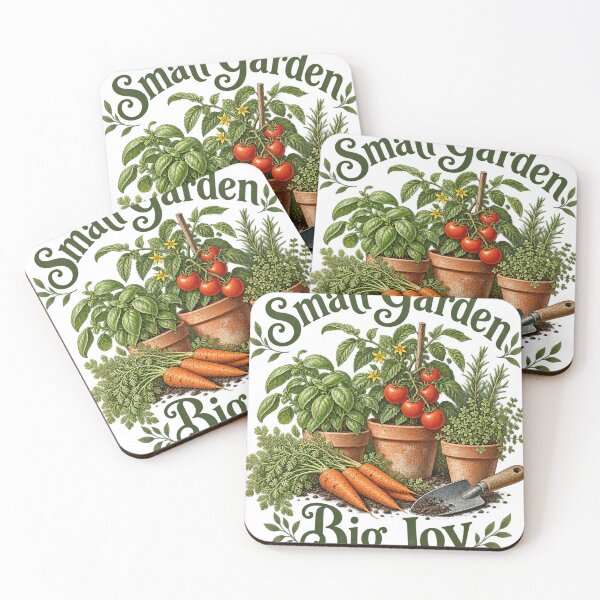 Item preview, Small Garden Big Joy — Seedlings, Herbs and Vegetables, Earthy Gardening Illustration designed and sold by haitrieuic96.