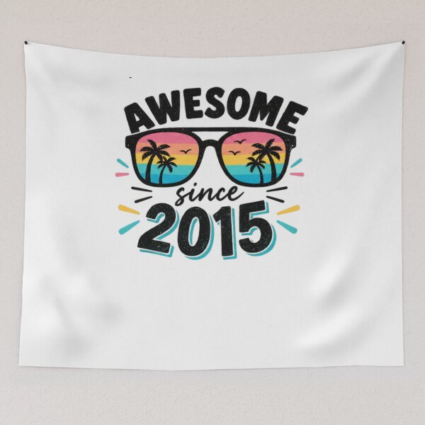 Item preview, Awesome Since 2015 Birthday Gift Born In 2015 designed and sold by drawwiika+44.