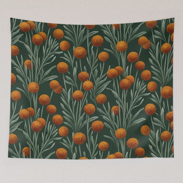 Item preview, Orange Bush Berries Dense Woodland Botanical Pattern designed and sold by Studio BC.