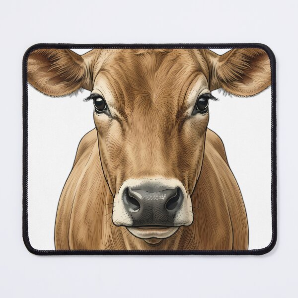 Item preview, Vintage Naturalist Jersey Cow Portrait — Antique Cattle Breed Art designed and sold by Catch333.