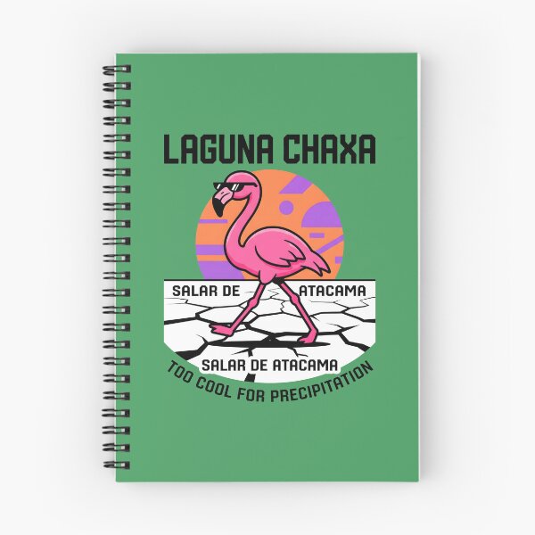 Item preview, Salar de Atacama. Cool Flamingo in Sunglasses | Retro Chile Travel Emblem designed and sold by MyHappyArtShop.