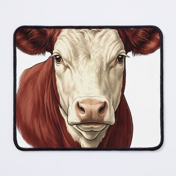 Item preview, Vintage Naturalist Hereford Cow Portrait — Antique Cattle Breed Art designed and sold by Catch333.