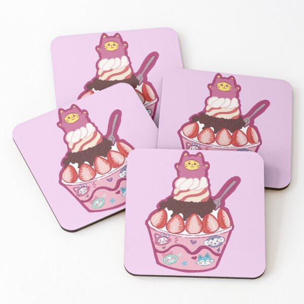 Item preview, Pink Cat Parfait Dessert designed and sold by SweetKawaiii.