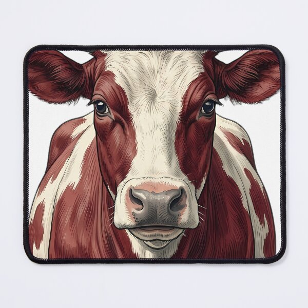 Item preview, Vintage Naturalist Ayrshire Cow Portrait — Antique Cattle Breed Art designed and sold by Catch333.
