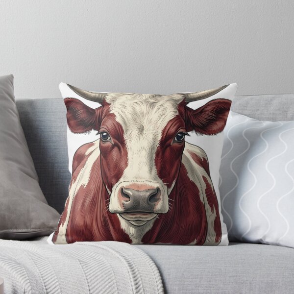 Item preview, Vintage Naturalist Ayrshire Cow Portrait — Antique Cattle Breed Art designed and sold by Catch333.