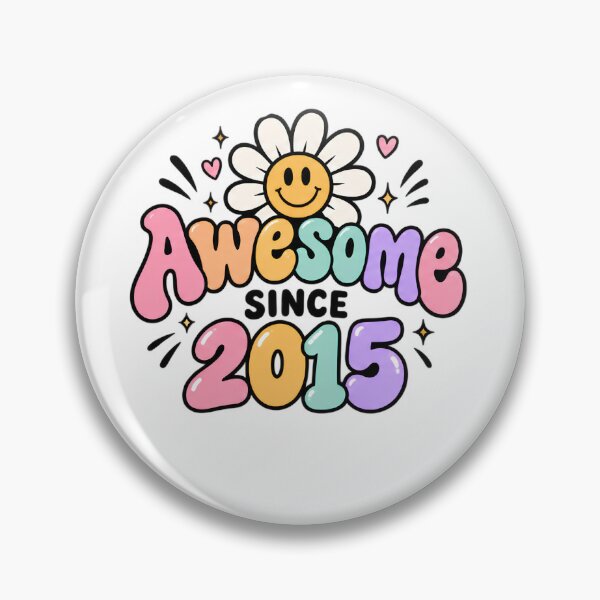 Item preview, Awesome Since 2015 Birthday For Nine Year Old Kids designed and sold by drawwiika+44.