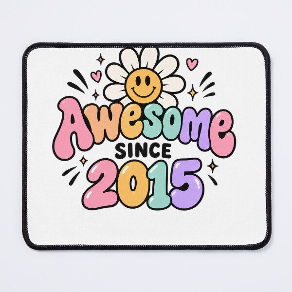 Item preview, Awesome Since 2015 Birthday For Nine Year Old Kids designed and sold by drawwiika+44.