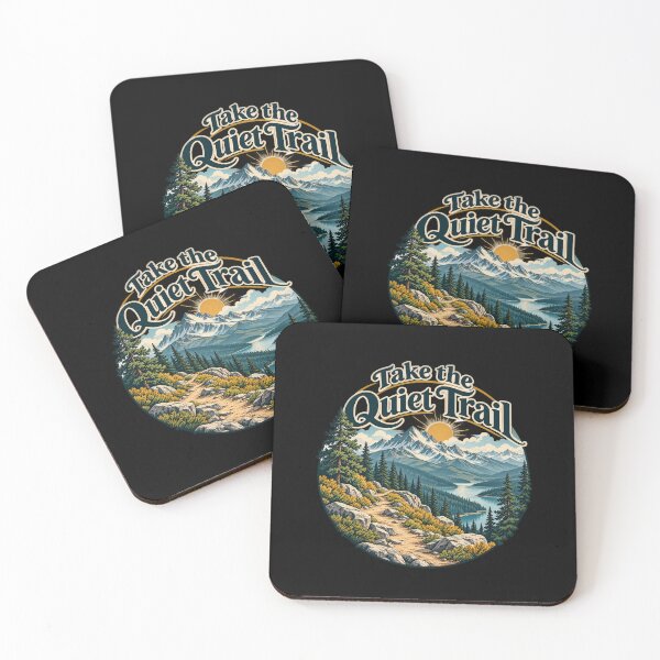 Item preview, Take the Quiet Trail — Pine Forest and Mountain Path, Vintage Outdoor Inspiration designed and sold by haitrieuic96.
