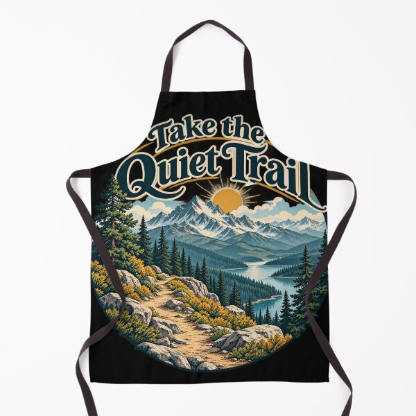 Item preview, Take the Quiet Trail — Pine Forest and Mountain Path, Vintage Outdoor Inspiration designed and sold by haitrieuic96.