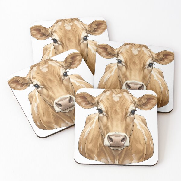 Item preview, Vintage Naturalist Guernsey Cow Portrait — Antique Cattle Breed Art designed and sold by Catch333.