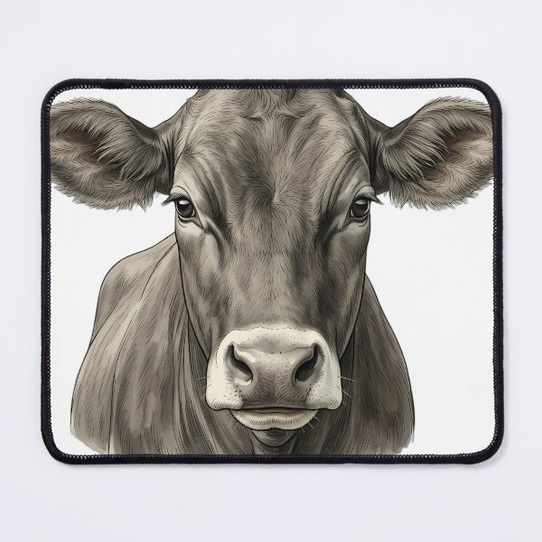Item preview, Vintage Naturalist Brown Swiss Cow Portrait — Antique Cattle Breed Art designed and sold by Catch333.