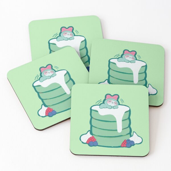 Item preview, Sloth Matcha Pancake Stack designed and sold by SweetKawaiii.