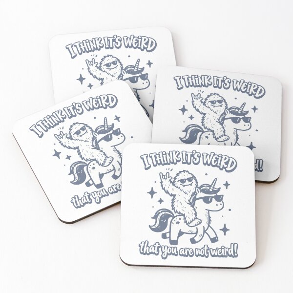 Item preview, I Think It’s Weird Sasquatch Unicorn Bigfoot Cartoon designed and sold by ShirtWreck.