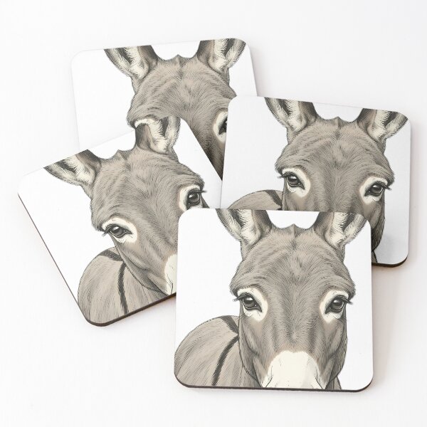 Item preview, Vintage Naturalist Miniature Donkey Portrait — Antique Donkey Breed Art designed and sold by Catch333.
