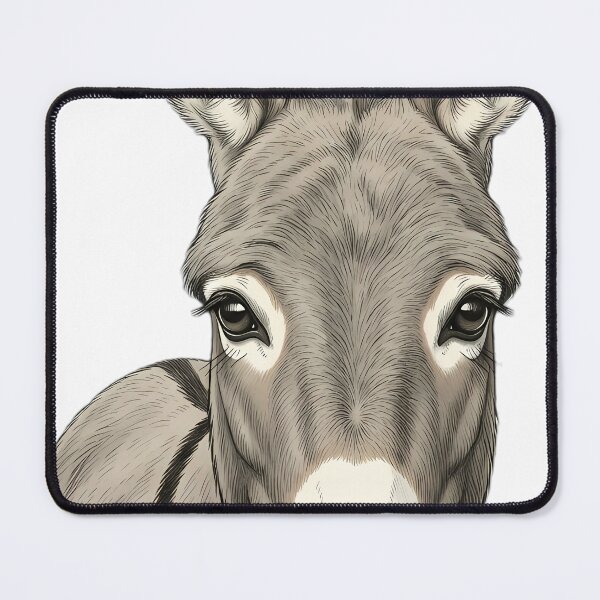 Item preview, Vintage Naturalist Miniature Donkey Portrait — Antique Donkey Breed Art designed and sold by Catch333.