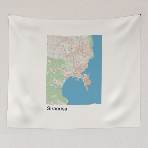 Item preview, Siracusa Minimalistic Map Art designed and sold by MapsNerd.