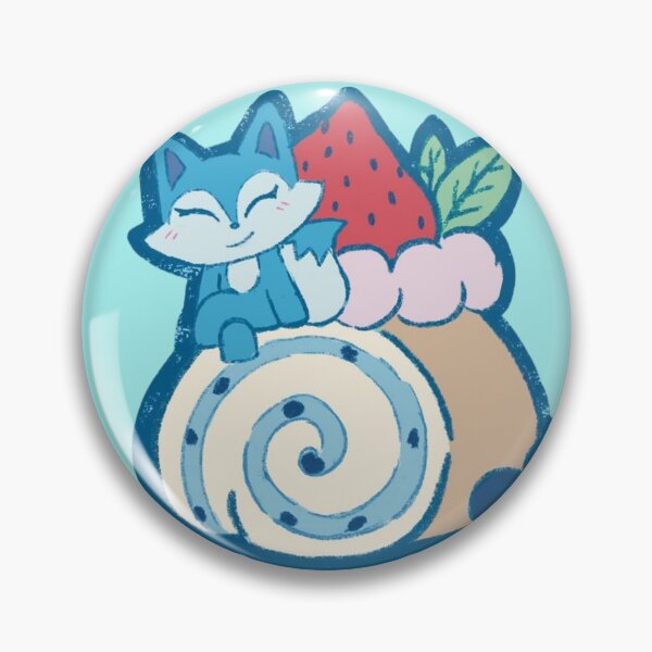 Item preview, Blue Fox Swiss Roll designed and sold by SweetKawaiii.