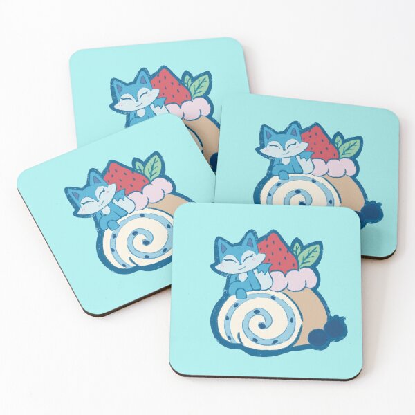 Item preview, Blue Fox Swiss Roll designed and sold by SweetKawaiii.