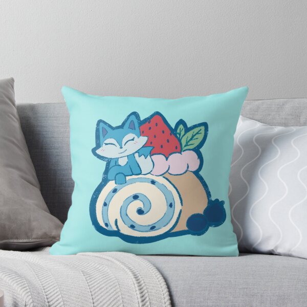 Artikelvorschau, Blaue Fuchs-Biskuitrolle entworfen und verkauft von SweetKawaiii.