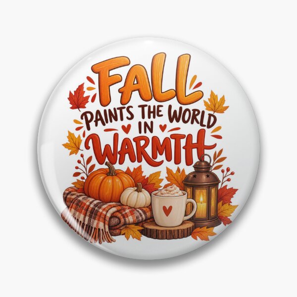 Item preview, FALL PAINTS THE WORLD IN WARMTH art for autumn/fall designed and sold by ZANU creativity.