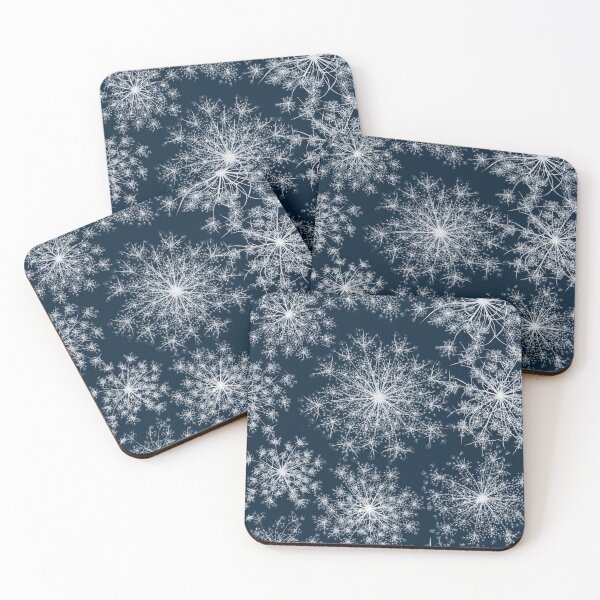 Item preview, Queen Anne's Lace Winter Cyanotype designed and sold by Elżbieta  Kaps.