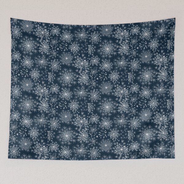 Item preview, Queen Anne's Lace Winter Cyanotype designed and sold by Elżbieta  Kaps.