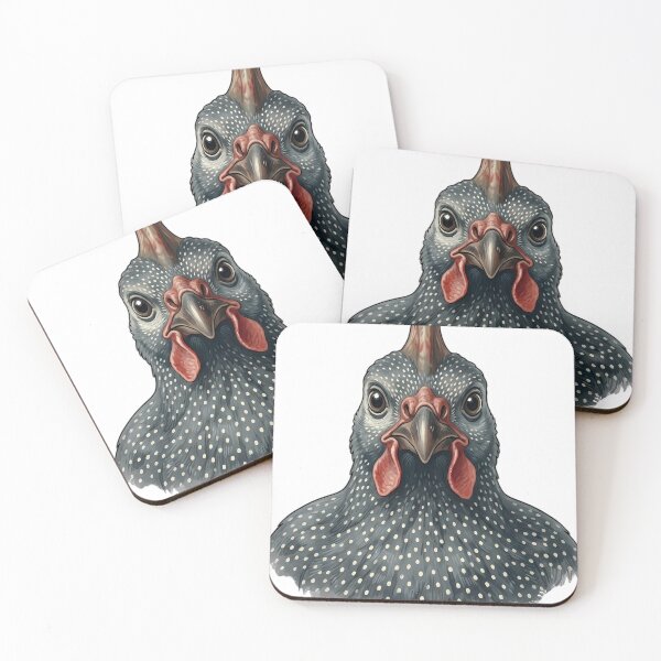 Item preview, Vintage Naturalist Guinea Fowl Portrait — Antique Poultry Breed Art designed and sold by Catch333.