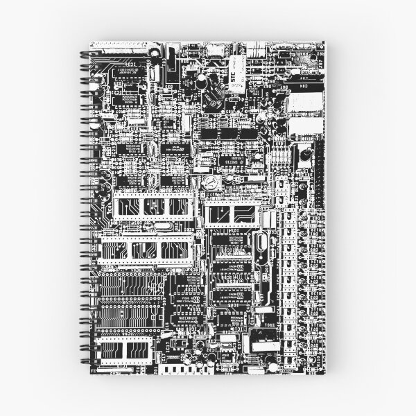 Item preview, Circuit Board in Stark Black & White designed and sold by ubiquitoid.
