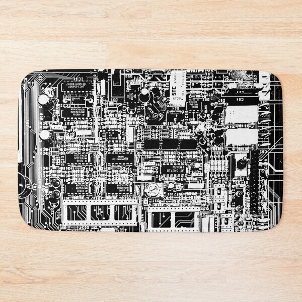 Item preview, Circuit Board in Stark Black & White designed and sold by ubiquitoid.