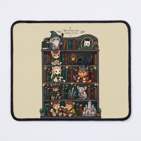 Item preview, Library Kittens 2 - Lord of the Strings designed and sold by TheSamuraiCat.