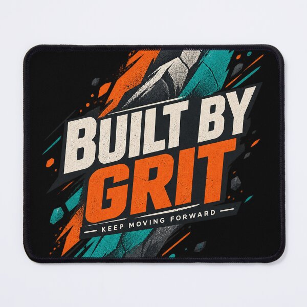 Item preview, Built By Grit Motivational Graphic T-Shirt designed and sold by NestTshirt.