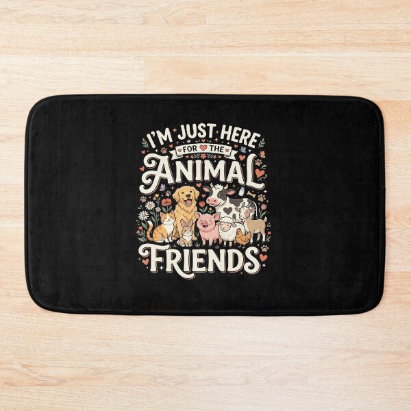 Item preview, I’m Just Here For The Animal Friends– Funny Vegan Plant Based Food Lover  designed and sold by AmeliaShirts.