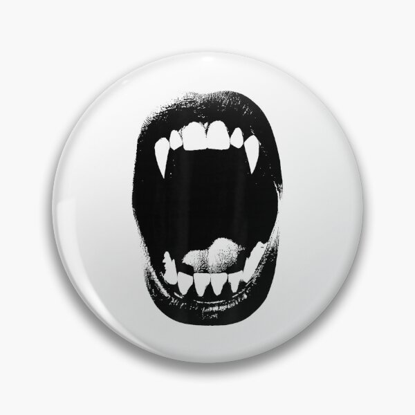Item preview, Punk Vintage 90s Fang Vampire Bite Spooky Halloween Graphic  designed and sold by Suzu Comena.