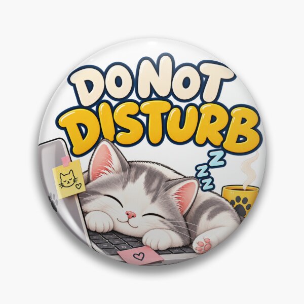 Item preview, Do Not Disturb Funny Sleeping Cat Laptop designed and sold by Nicha Studio.
