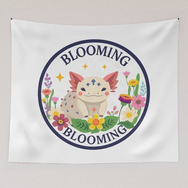 Item preview, Floral Garden Axolotl Cute Art designed and sold by Arc2020.