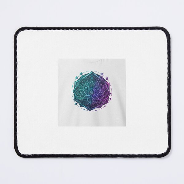Item preview, Cosmic Cyber Lotus - Abstract Geometric Flower Graphic Art designed and sold by skpcreation.