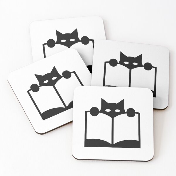 Item preview, Quiet Black Cat Reading Book Literary Design designed and sold by Ikochane.