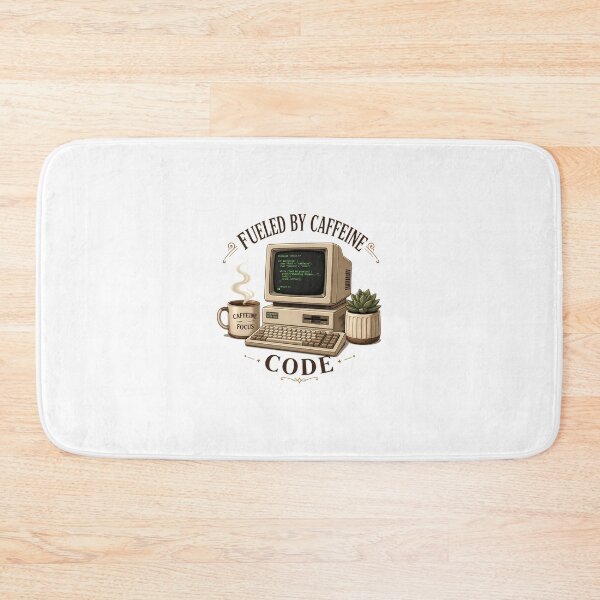 Item preview, Fueled By Caffeine And Code Retro Computer IT Aesthetic designed and sold by Créative touche .