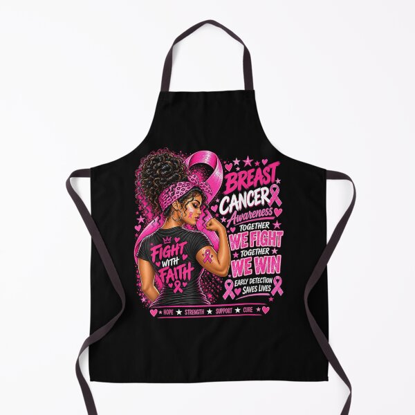 Item preview, Women Black African American Breast Cancer Pink Ribbon Girl designed and sold by leevekaArt.
