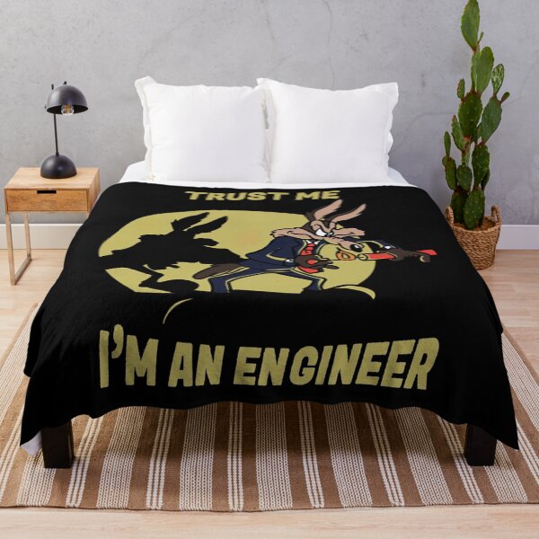 Item preview, E. Coyote Trust Me... I'm a Engineer Meme designed and sold by helmoDsg.