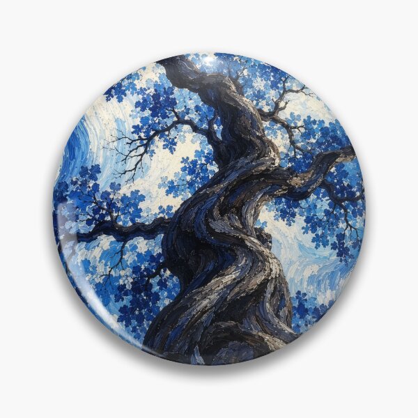 Item preview, Twisted Tree Beneath a Starry Blue Sky designed and sold by elarisstudio.