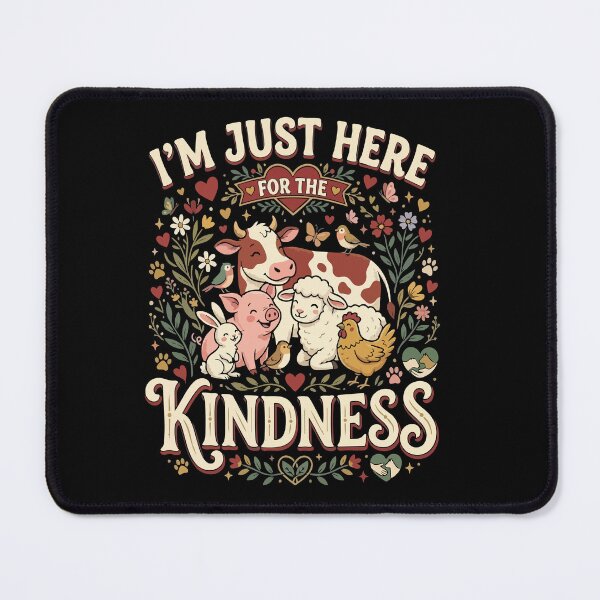 Item preview, I’m Just Here For The Kindness– Funny Vegan Plant Based Food Lover designed and sold by AmeliaShirts.