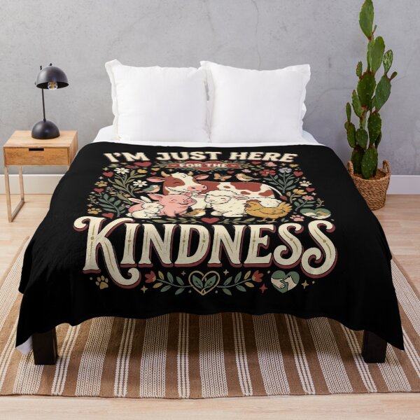 Item preview, I’m Just Here For The Kindness– Funny Vegan Plant Based Food Lover  designed and sold by AmeliaShirts.