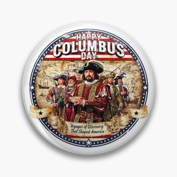 Item preview, Happy Columbus Day – Voyages of Discovery Vintage Art designed and sold by Nela-&-Lena.
