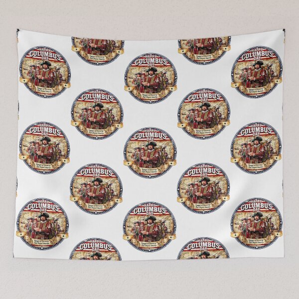 Item preview, Happy Columbus Day – Voyages of Discovery Vintage Art designed and sold by Nela-&-Lena.