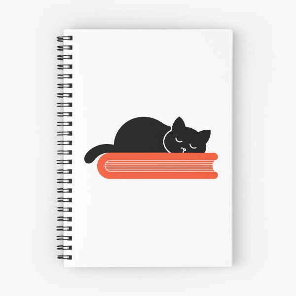 Item preview, Cute Black Cat Reading Book Bookworm Art designed and sold by Ikochane.