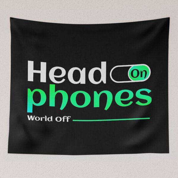Item preview, Headphones On. World Off. designed and sold by TheFineShirt.