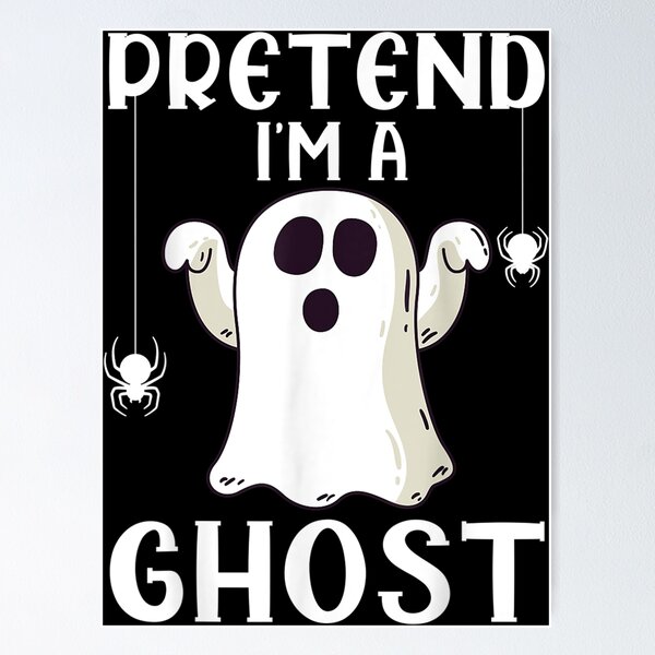 Item preview, Funny Pretend I'm A Ghost Lazy Halloween Costume  designed and sold by Suzu Comena.