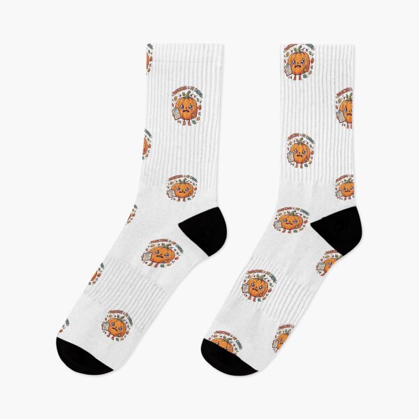 Item preview, Cute Pumpkin Panicking Is My Cardio Halloween Sticker designed and sold by Cerys-GS.